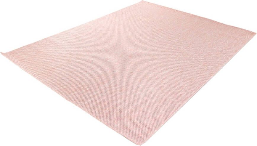 Merinos Laagpolig Effen Vloerkleed Voor Binnen en Buiten Roze 120 x 170 cm