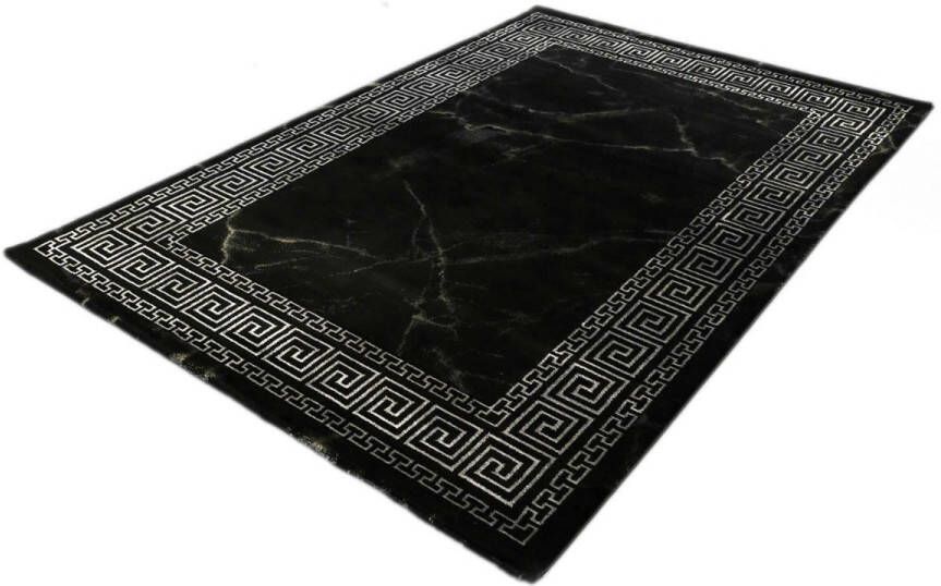 Merinos Neoklassieke Vloerkleed Craft Deluxe 23401 995 Zwart Zilver 200 x 290 cm