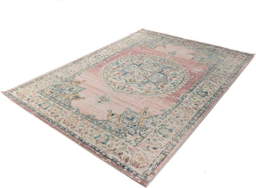 Merinos Salsa Vintage Vloerkleed Voor Binnen en Buiten Roze 140 x 200 cm