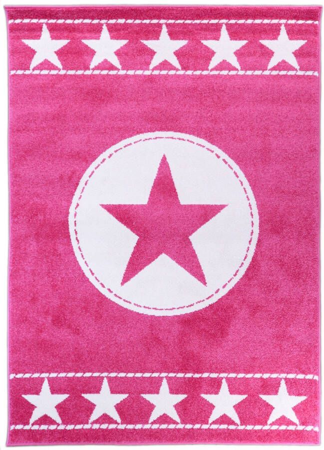 Merinos Ster Kindervloerkleed Sound 21777 55 Roze 80x150 cm