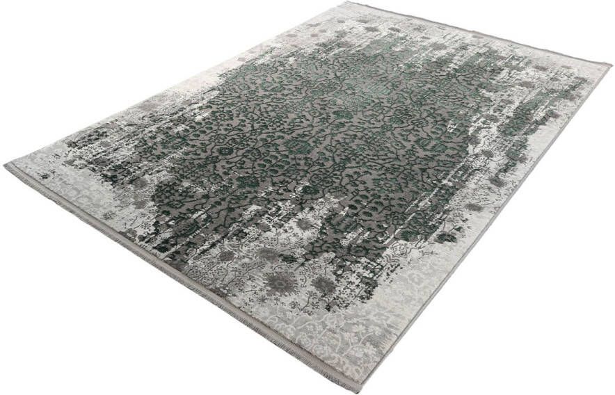 Merinos Vintage Vloerkleed Granada Grijs/Groen 80 x 150 cm