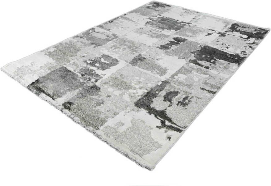 Merinos Vintage Vloerkleed Marmer Blokjes Design Century Grijs 120 x 170 cm
