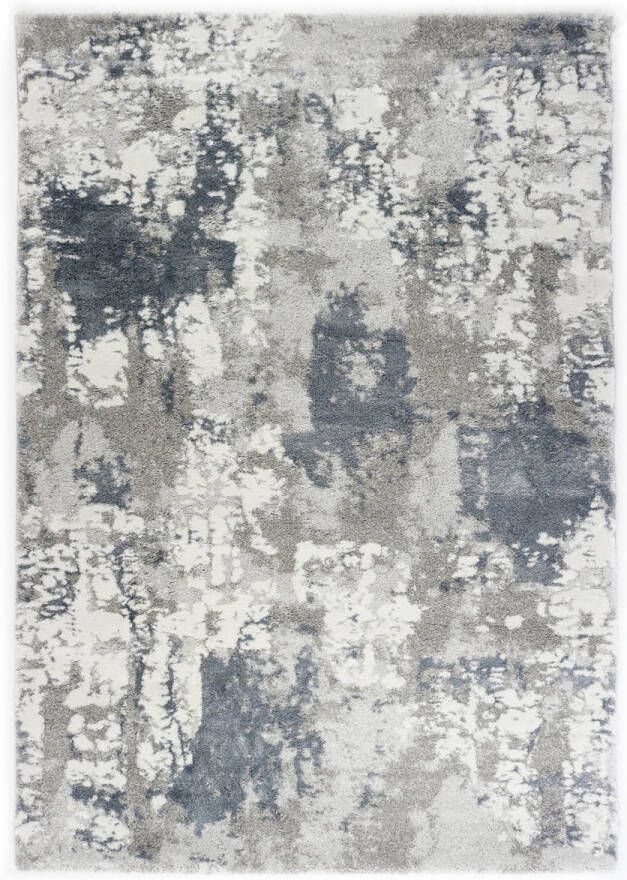 Merinos Vintage Vloerkleed Marmer Design Century Grijs Blauw 80 x 150 cm