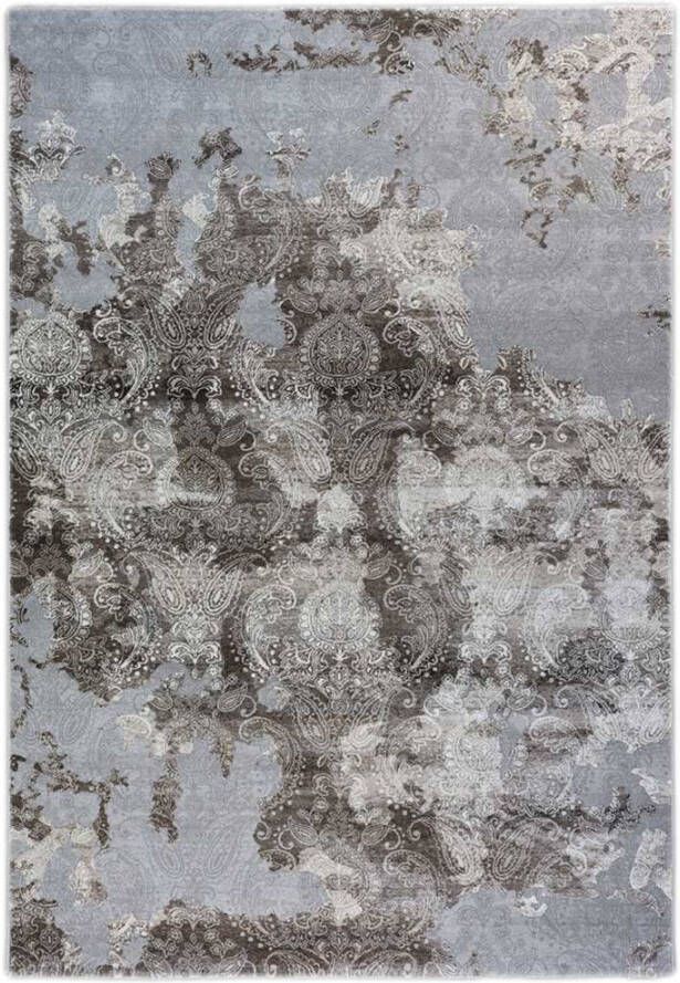 Merinos Vintage Vloerkleed Thema 23012 956 Grijs Bruin 120 x 170 cm