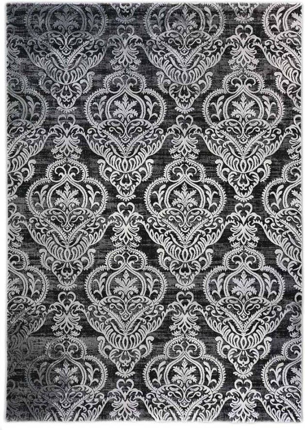 Merinos Vintage Vloerkleed Thema 23014 90 Zwart 80 x 150 cm