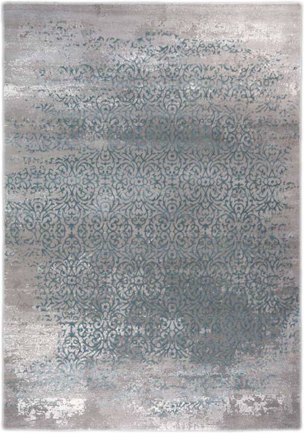Merinos Vintage Vloerkleed Thema 23016 953 Grijs Blauw 80 x 150 cm