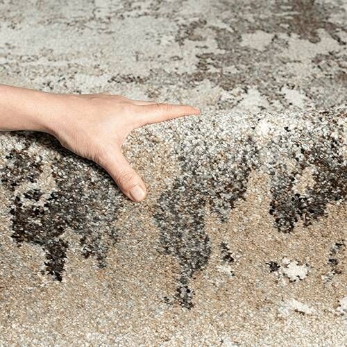 Merinos Vloerkleed Belis Essence Abstract Bruin/Grijs 120 x 170 cm