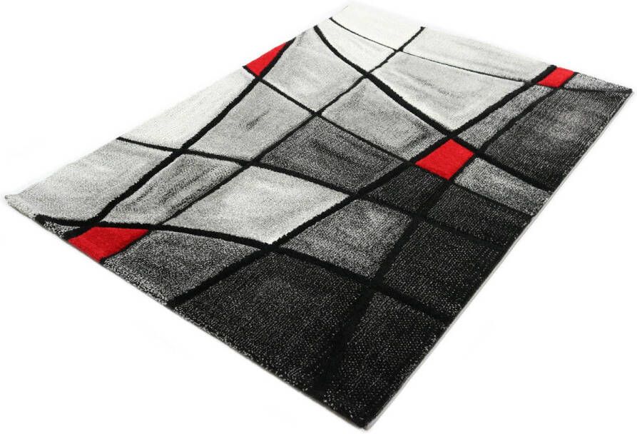 merinos Vloerkleed DOUBS , met de hand gesneden reliëfpatroon, woonkamer