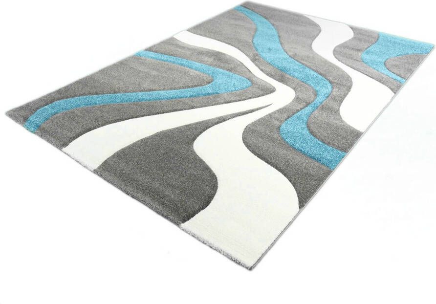 Merinos Vloerkleed Diamond 760 953 Turquoise 80 x 150 cm
