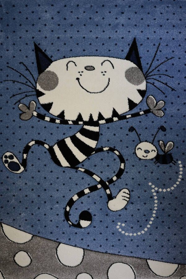 Merinos Vloerkleed Indigo Kids 22122 335 Blue 120 x 170 cm