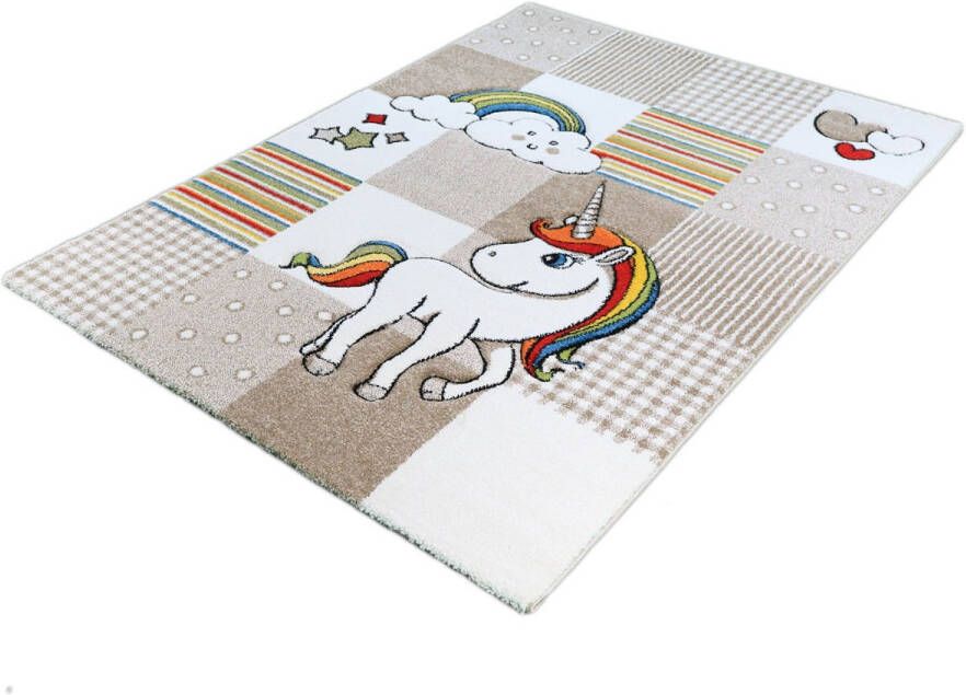 Merinos Vloerkleed Kinderkamer Eenhoorn 21992 760 Beige 160x230cm