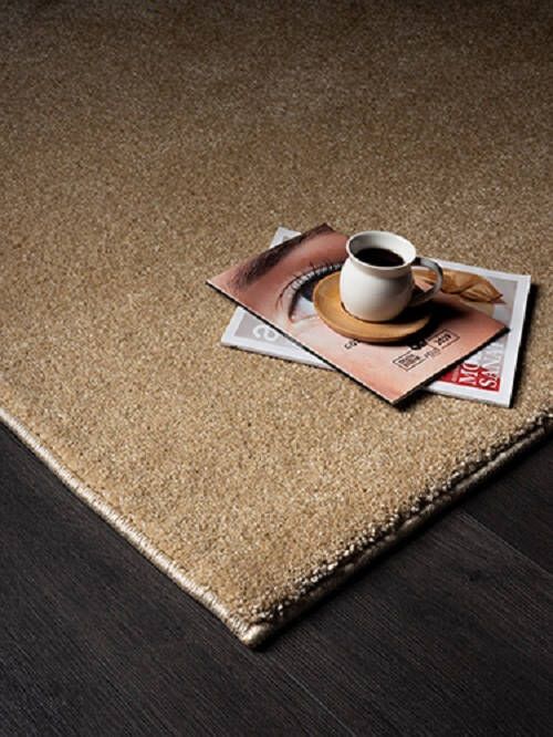 Merinos Vloerkleed Montana effen Goud 120 x 170 cm