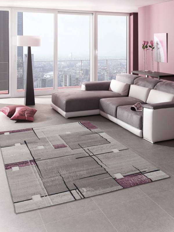 Merinos Vloerkleed Nova Hand Curved 20614 55 Lila 80 x 150 cm