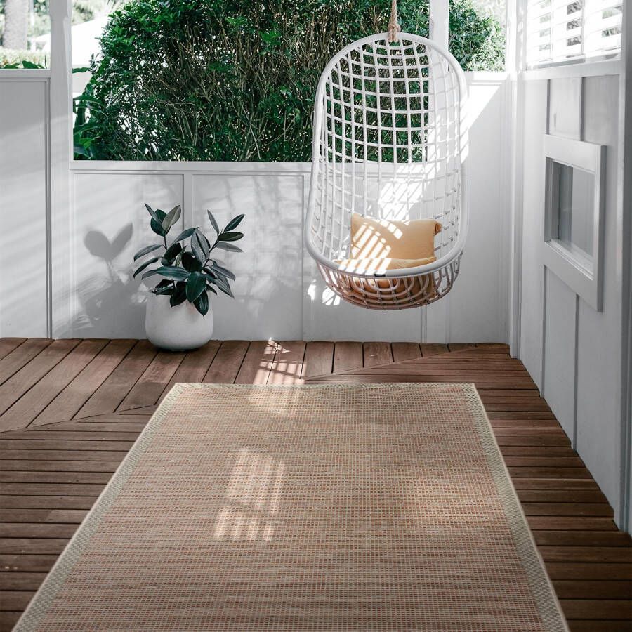 Merinos Ottowa Buitenvloerkleed beige terra 160 x 220 cm