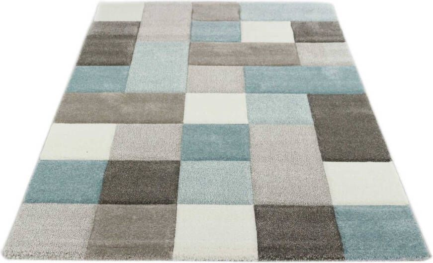Merinos Vloerkleed Pastel 646 730 Blauw 200 x 290 cm