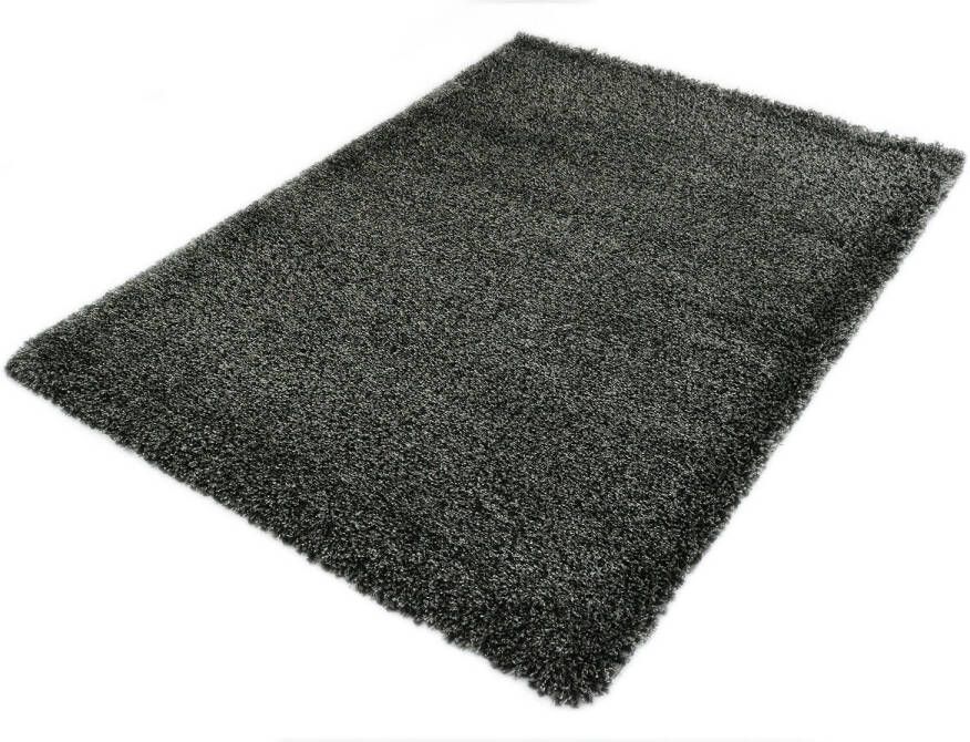 Merinos Vloerkleed Shaggy Deluxe 5533 90 Black Melange 140 x 200 cm