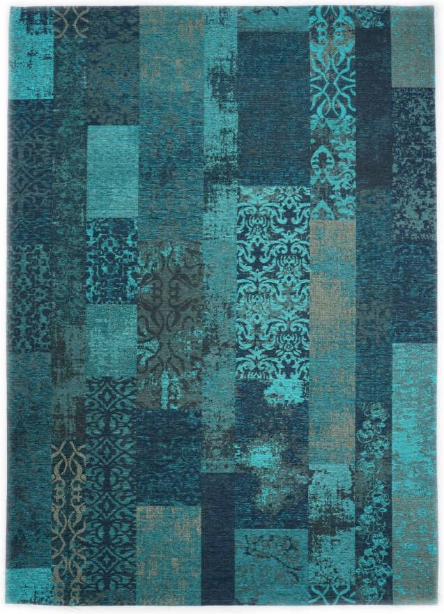 Merinos Vloerkleed Vintage Patchwork Marakesh Turquoise 135 x 200 cm