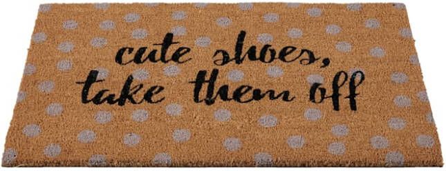 impré Deurmat Ecru/Lila/Zwart