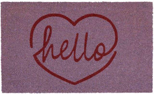 impré Deurmat Lavendel/Rood