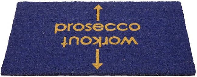 impré Deurmat Royal blue/Geel