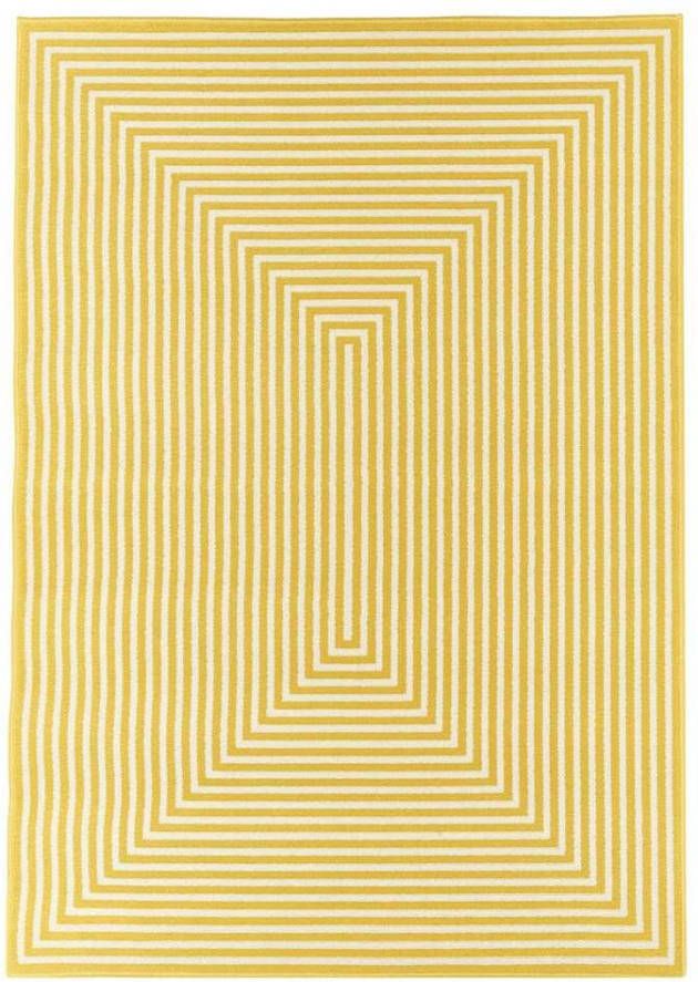 Floorita binnen/buitenvloerkleed Braid geel 200x285 cm Leen Bakker