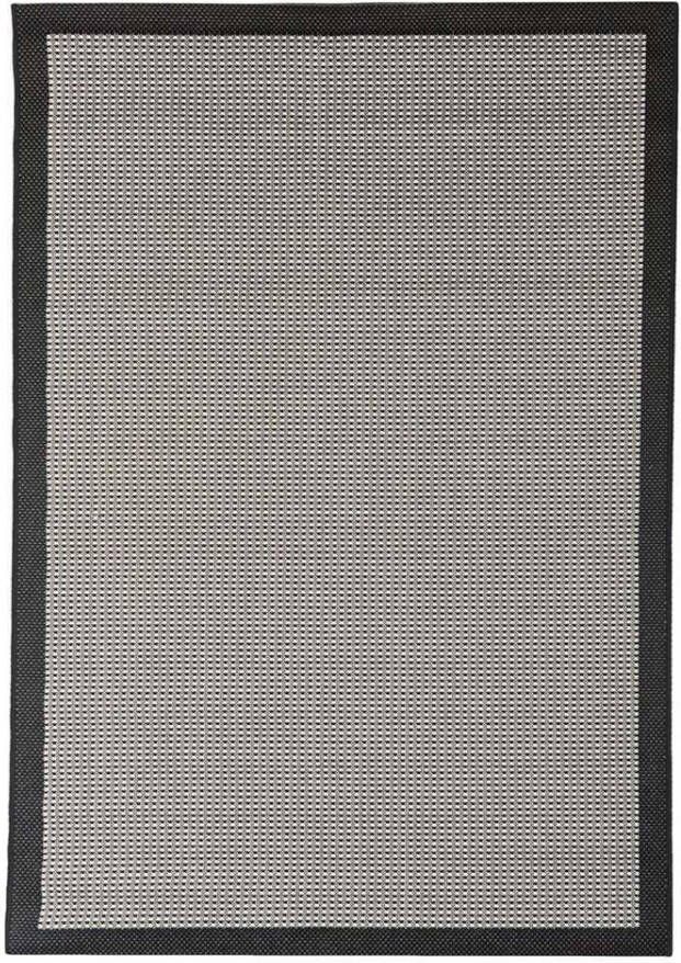 Floorita binnen/buitenvloerkleed Chrome zwart 200x290 cm Leen Bakker
