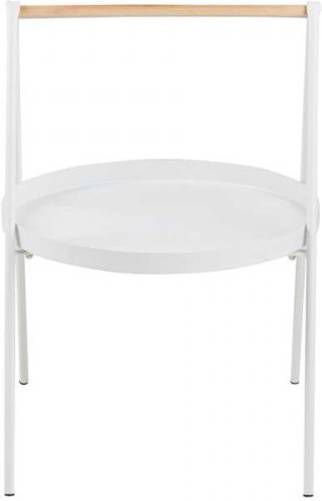 Leen Bakker Bijzettafel Kalmar rond wit 40x40x58