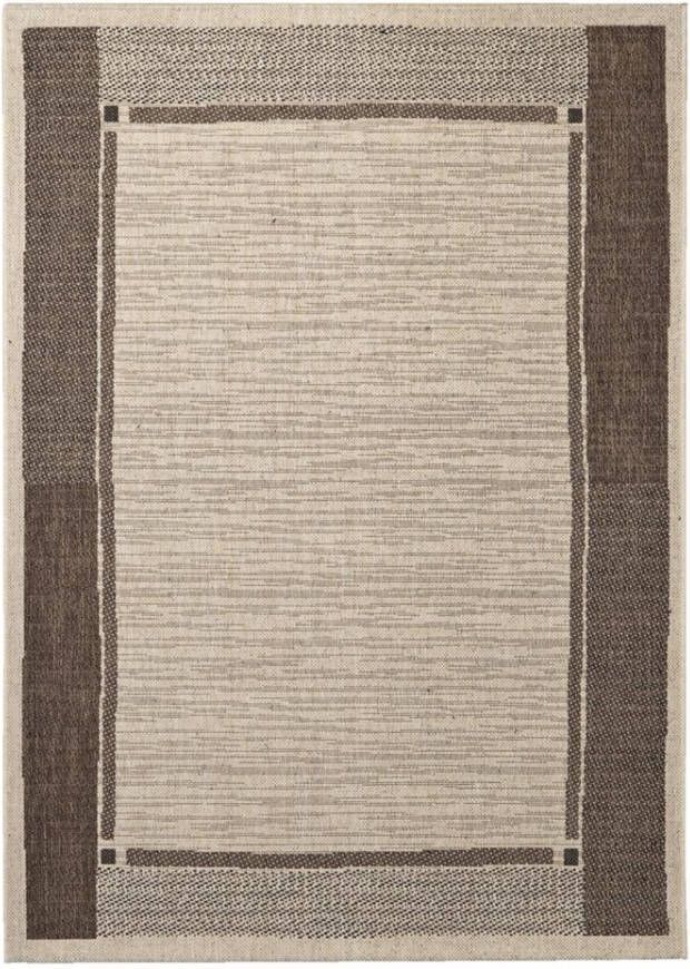 Leen Bakker Binnen/buitenvloerkleed Kerala retro bruin 120x170 cm