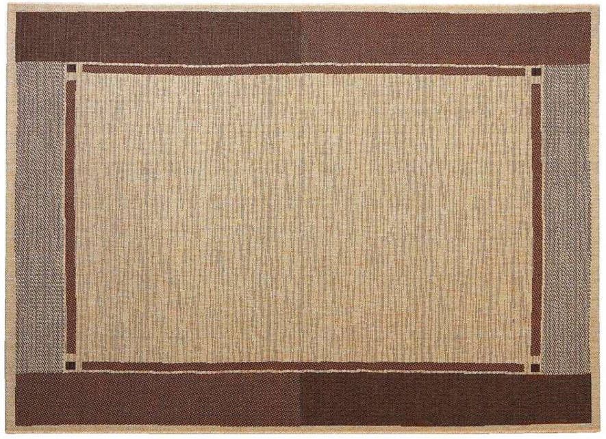 Leen Bakker Binnen/buitenvloerkleed Kerala retro bruin 160x230 cm