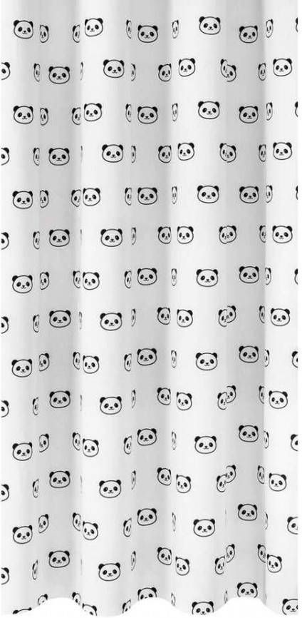 Leen Bakker Gordijnstof Xing wit/zwart