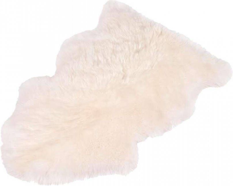 Leen Bakker Vloerkleed Dolly Schapenvacht wit 58x90 cm