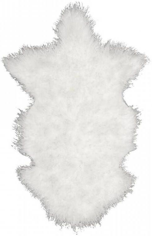 Leen Bakker Vloerkleed Doodle Schapenvacht wit