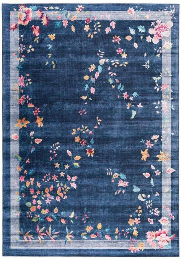 Leen Bakker Vloerkleed Loah blauw 200x290 cm