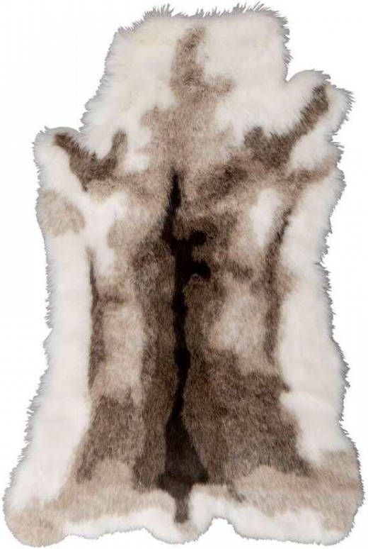 Leen Bakker Vloerkleed Sven crème/bruin imitatiebont