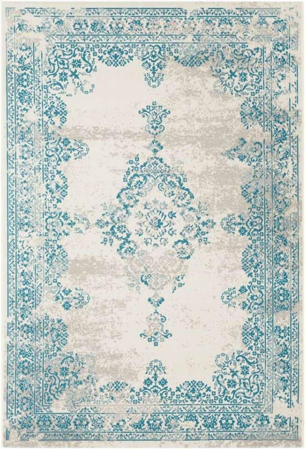 Leen Bakker Vloerkleed Vintage blauw 200x290 cm
