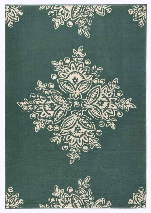 Vipack Hanse Home vloerkleed Blossom groen/crème 200x290 cm Leen Bakker