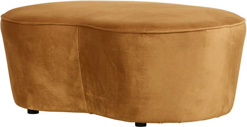 BePureHome Eetkamerbank 'Macaroni' 110cm, Velvet, kleur Mosterd