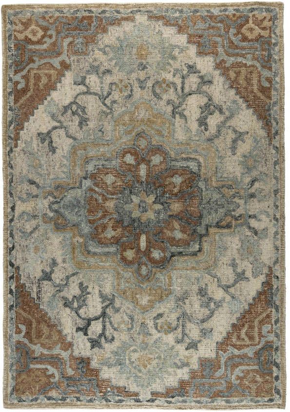 Dutchbone Vloerkleed 'Amori' 200 x 300cm, kleur Blauw