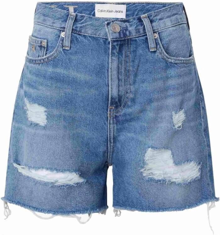 Calvin Klein Denim shorts Blauw Dames