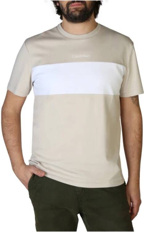 Calvin Klein T shirt K10K108743 , Beige, Heren