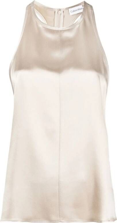 Calvin Klein Top Golden , Geel, Dames