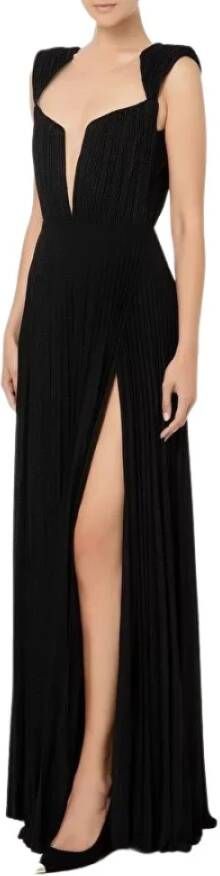 Elisabetta Franchi Jurk Ab23527E2 110 , Zwart, Dames