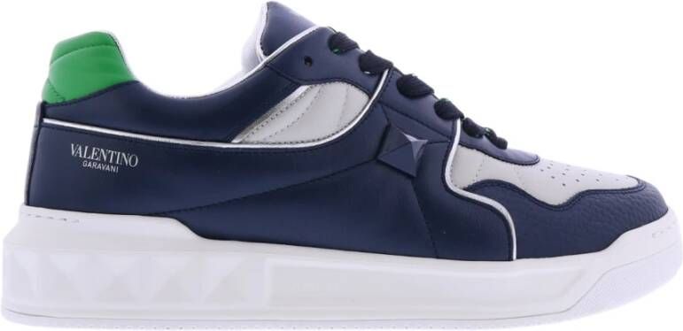 Valentino Garavani One Stud Sneakers Grootte 43, Presta kleur blauw , Blauw, Heren
