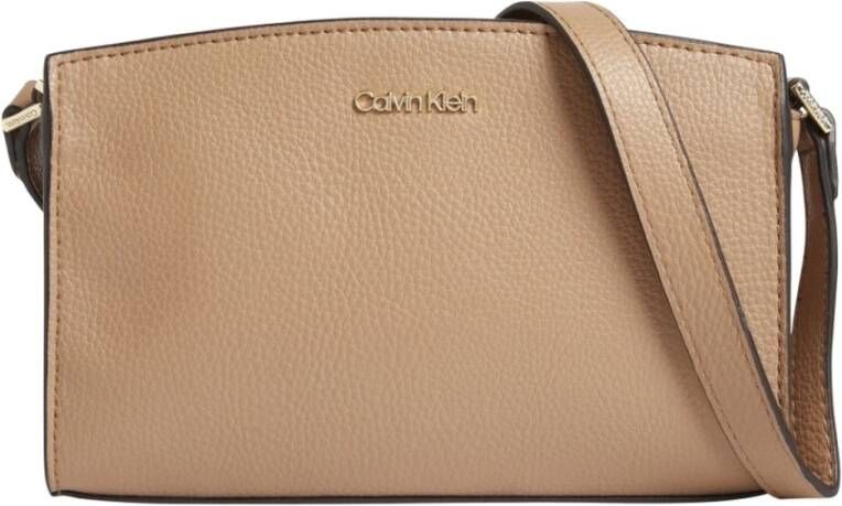 Calvin Klein Kruis lichaamstassen , Beige, Dames