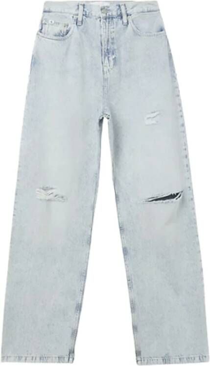 Calvin Klein High Rise Relaxed Jeans , Blauw, Dames