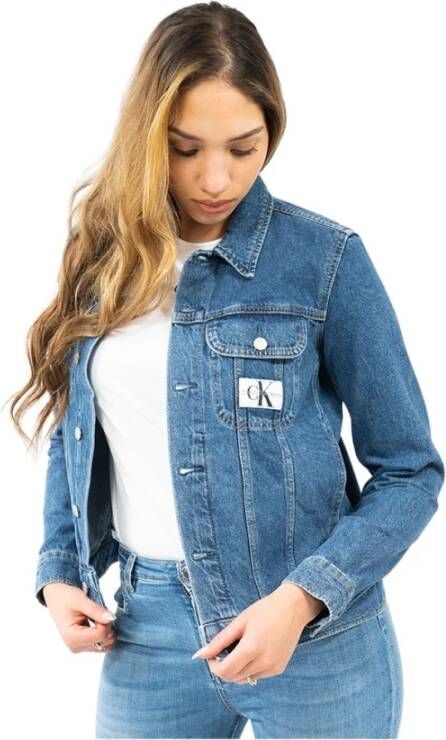 Calvin Klein Spijkerjassen Blauw Dames