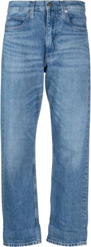 Calvin Klein Straight Jeans Blauw Dames