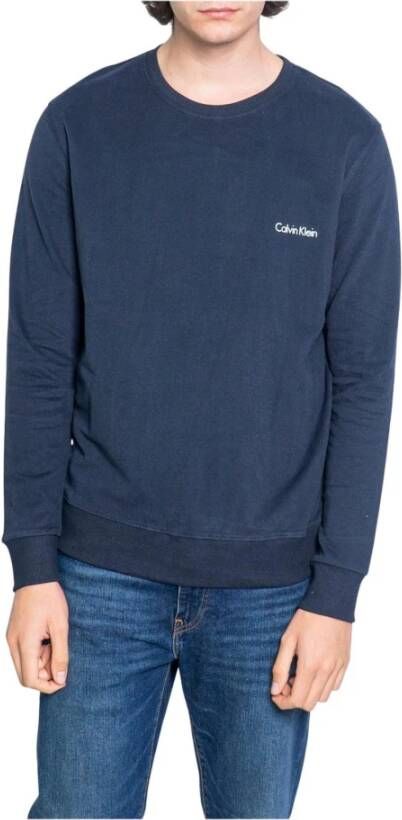 Calvin klein Jeans Men& Sweatshirt Jeans, Blauw, Unisex