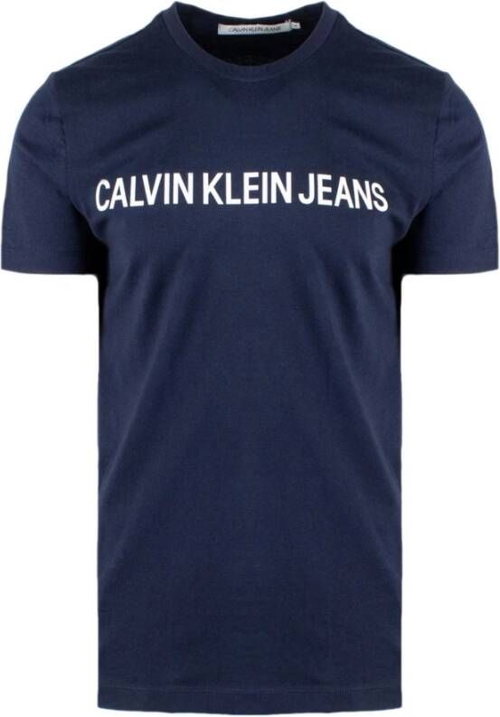 Calvin klein Anabel kettingoorbellen zilver Jeans, Blauw, Heren
