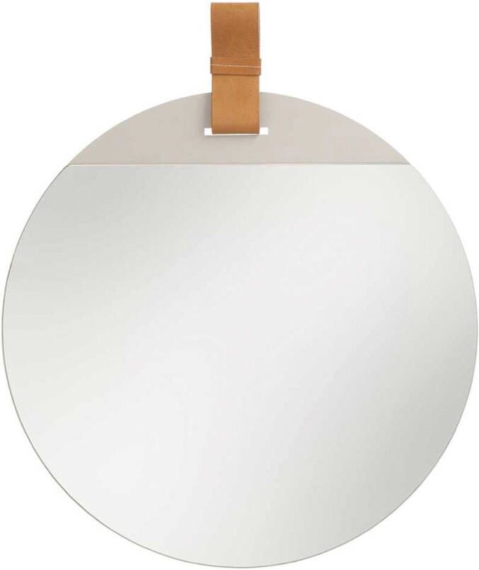 Ferm Living Enter Spiegel Large Zwart/Cognac